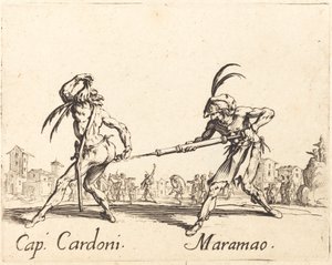 kap. Cardoni ve Maramao by Jacques Callot