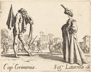 Kap. Töreni ve Siga. Lavinia by Jacques Callot