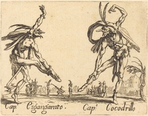 kap. Sgangherato ve Kap. Timsah by Jacques Callot