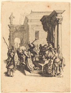 Pilatus Tarafından Ölüme Mahkum Edilen Mesih by Jacques Callot