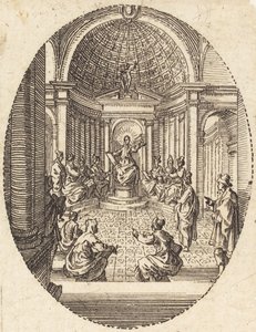 Doktorlar arasında İsa by Jacques Callot