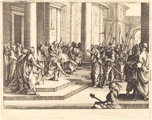 Mesih ve Zina Edilen Kadın by Jacques Callot