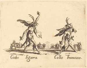 Cicho Sgarra ve Collo Francisco by Jacques Callot