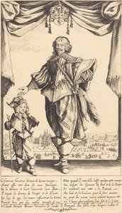 Claude Deruet ve Oğlu Jean by Jacques Callot