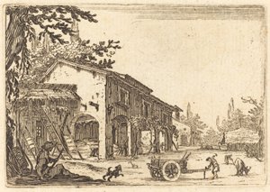Bir Çiftliğin Avlusu by Jacques Callot