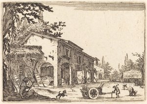 Çiftlik Avlusu, c. 1622. by Jacques Callot