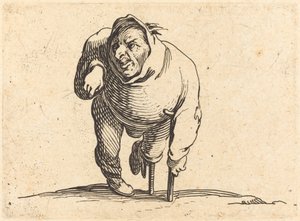 Koltuk Değneği ve Tahta Bacaklı Sakat by Jacques Callot