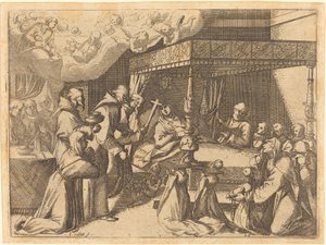 Kraliçenin Ölümü, 1612. by Jacques Callot