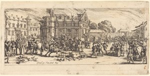 Bir Manastırın Yıkımı by Jacques Callot