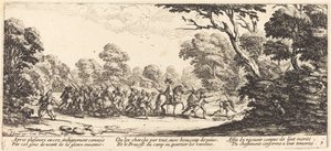 Suçlu Askerlerin Keşfi, c. 1633. by Jacques Callot