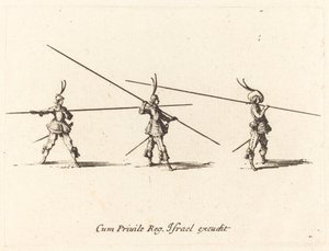 Eğik Pikes ile Matkap by Jacques Callot