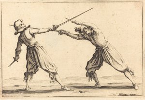 Kılıç ve Hançerlerle Düello by Jacques Callot