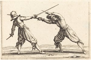Kılıç ve Hançerlerle Düello by Jacques Callot