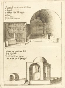 Kutsal Yemlik ve Rahel Kabirinin Yükseltileri by Jacques Callot