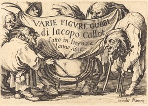 "Varie Figure Gobbi" ("Çeşitli Kambur Figürler") için ön yazı by Jacques Callot