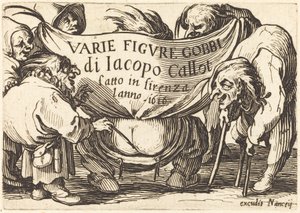 "Varie Figure Gobbi"nin ön yüzü (Çeşitli Kambur Figürler) by Jacques Callot