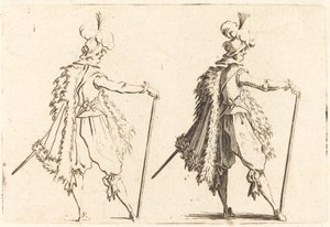 Bastonlu beyefendi by Jacques Callot