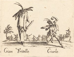 Gian Fritello ve Ciurlo by Jacques Callot