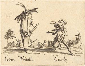 Gian Fritello ve Ciurlo by Jacques Callot