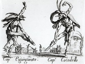 I Balli de Spessanei veya Büyük Av (gravür) (s/b fotoğraf) by Jacques Callot