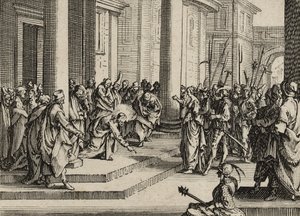 İsa ve Zina, 1635 by Jacques Callot