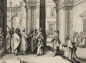 İsa ve Kanun Doktorları, 1635 by Jacques Callot