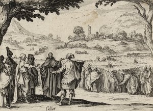 İsa ve Ferisiler, 1635 by Jacques Callot