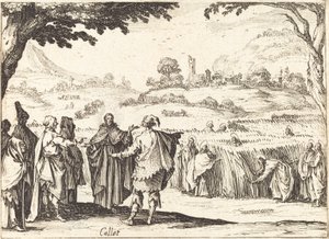 Ferisiler ile İsa by Jacques Callot