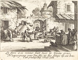 Yağlı Dana Öldürmek by Jacques Callot