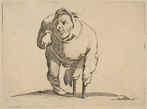 Koltuk Değneği ve Tahtalı Sakat ..., 1616-22. by Jacques Callot