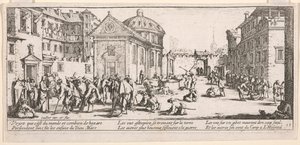 Hastane, The Large Miseries of War'dan bir örnek by Jacques Callot