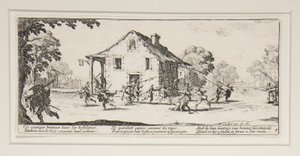 Çapulcu, Savaşın Büyük Sefaletleri serisinden 4. plaka by Jacques Callot