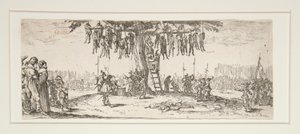 Savaşın Büyük Sefaletlerinden Asma by Jacques Callot