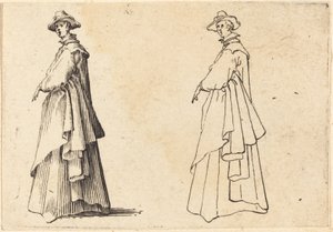 Büyük Paltolu Bayan by Jacques Callot