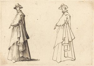 Büyük Paltolu Bayan by Jacques Callot