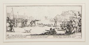 Savaşın büyük sefaletleri: N. 12 - L by Jacques Callot
