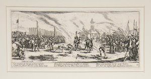 Savaşın büyük sefaletleri: No. 13 - Kazık by Jacques Callot