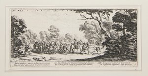 Savaşın Büyük Sefaletleri: No. 9 - Suçluların Keşfi by Jacques Callot