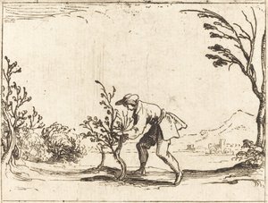 Balzam Ağacı Kesen Adam by Jacques Callot