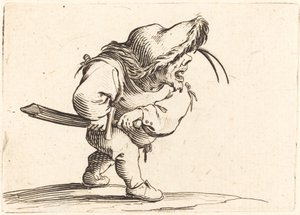 Kılıcını Çekmeye Hazırlanan Adam, c. 1622. by Jacques Callot