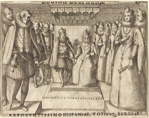 Avusturya Margaret ve Philip III Toplantısı [recto] by Jacques Callot