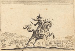 Atlı Askeri Komutan, c. 1622. by Jacques Callot