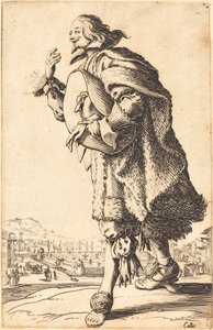 Keçe şapkalı asil adam, eğilerek by Jacques Callot