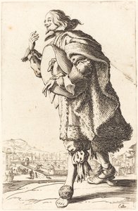 Keçe şapkalı asil adam, eğilerek by Jacques Callot