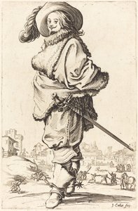 Kürk Plastron ile Asil Adam by Jacques Callot