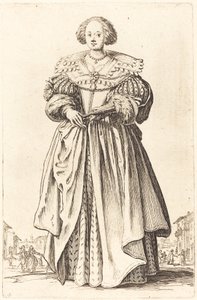 Fanlı Asil Kadın by Jacques Callot