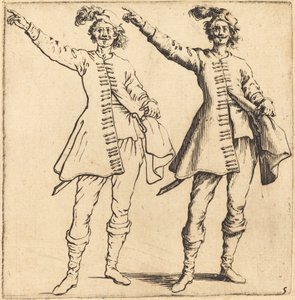 Memur, Kol Uzatılmış, Önden Görünüm by Jacques Callot