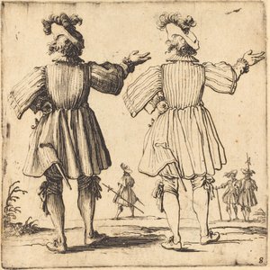 Arkadan Görülen Tüylü Memur by Jacques Callot