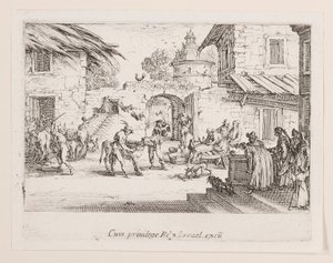 La vie de l dizisinden salı günü (Büyük Buzağı Öldürüldü) by Jacques Callot