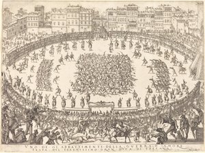 Piyade Savaşlarından Biri by Jacques Callot